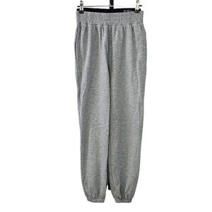 OGL Womens Double Waistband Sweatpants Size Small Grey High Rise Jogger